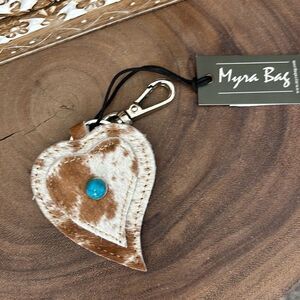 - Myra Bag Hearts Love Key Fob/Caramel